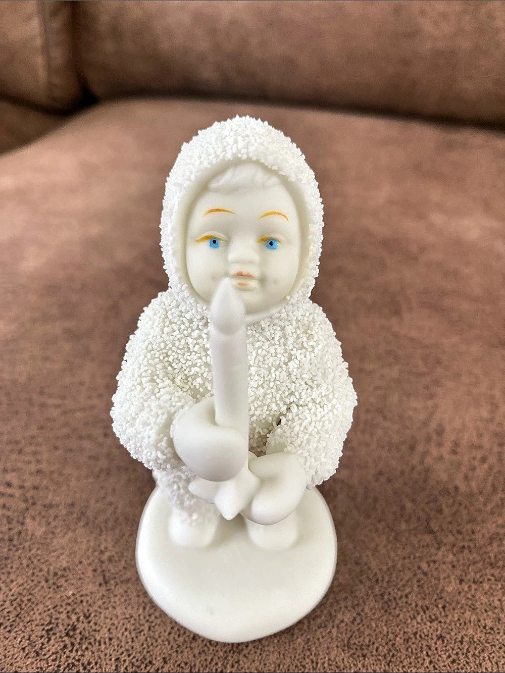 Department 56 Snowbabies “Just One Little Candle” Bisque Figurine